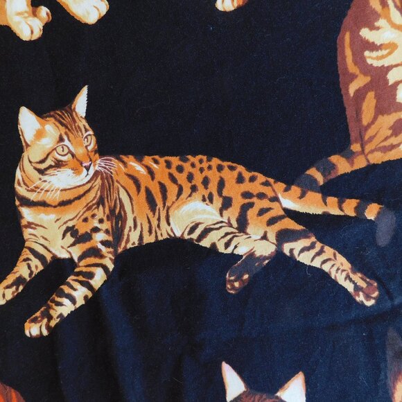 Lil Monsters Tricks & Treats Party Cotton Steel Halloween ghost cat fabric BTHY - Picture 11 of 16